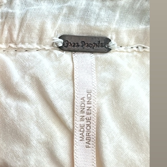 Free People Cream Lace Skirt with Black Accents 6 - Picture 12 of 14